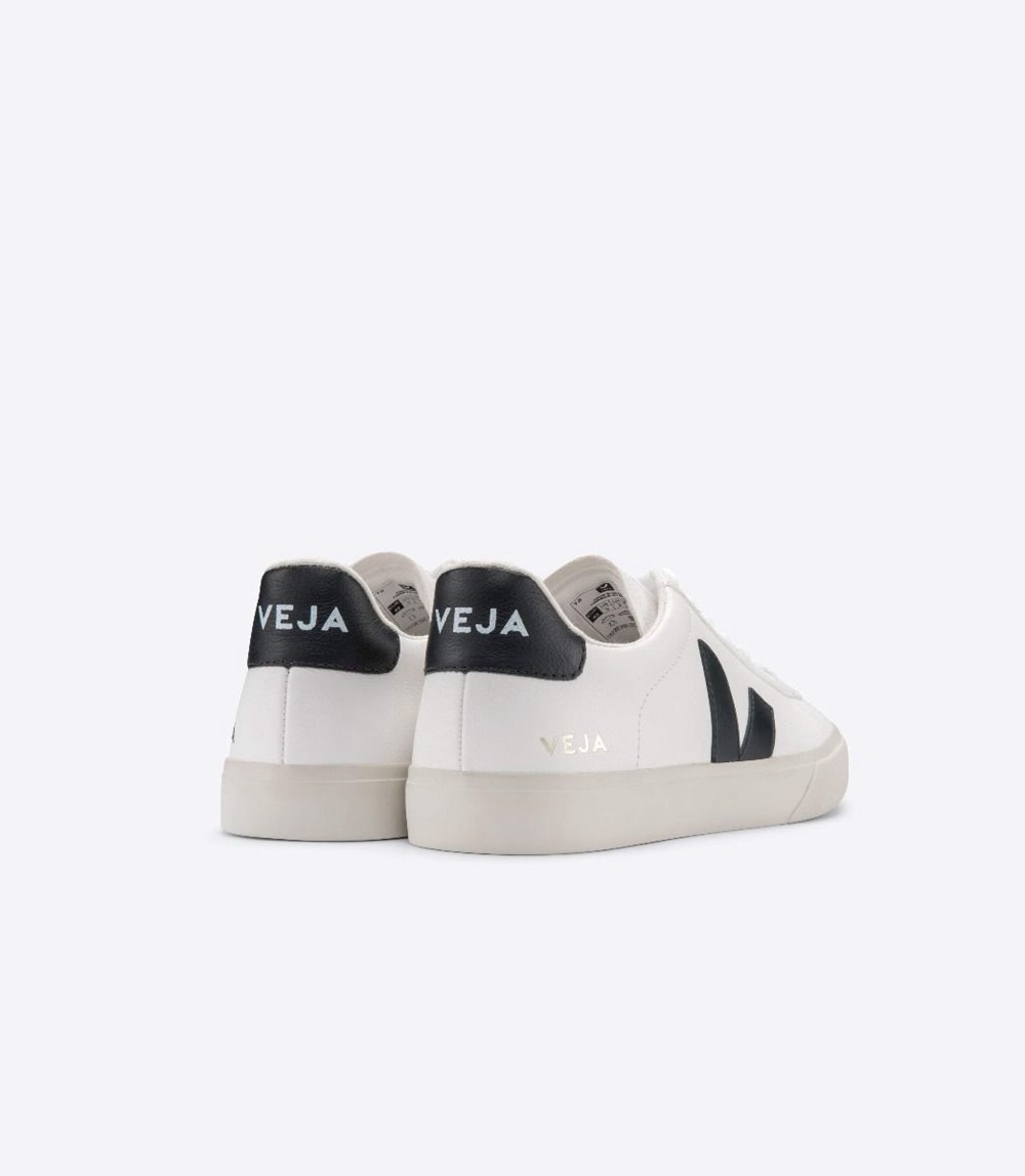 Veja Sneakers Mens - Campo Chromefree - White/Black - 9817VTHNW